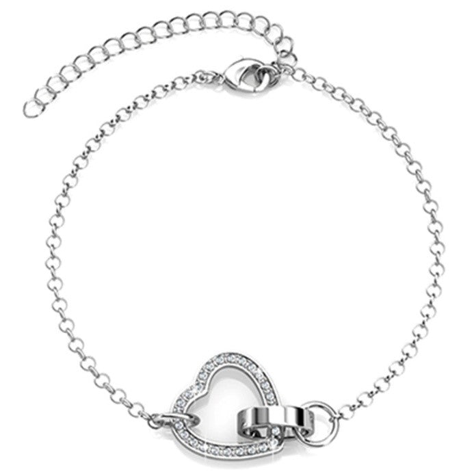 Silberarmband "heart"