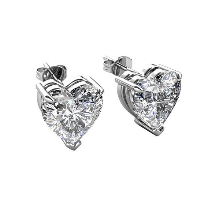 Silberohrstecker "heart"