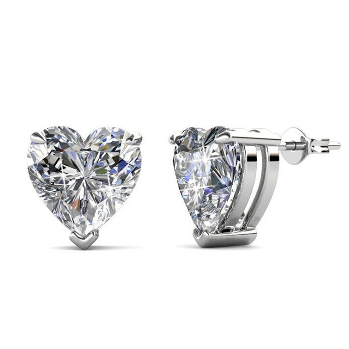 Silberohrstecker "heart"