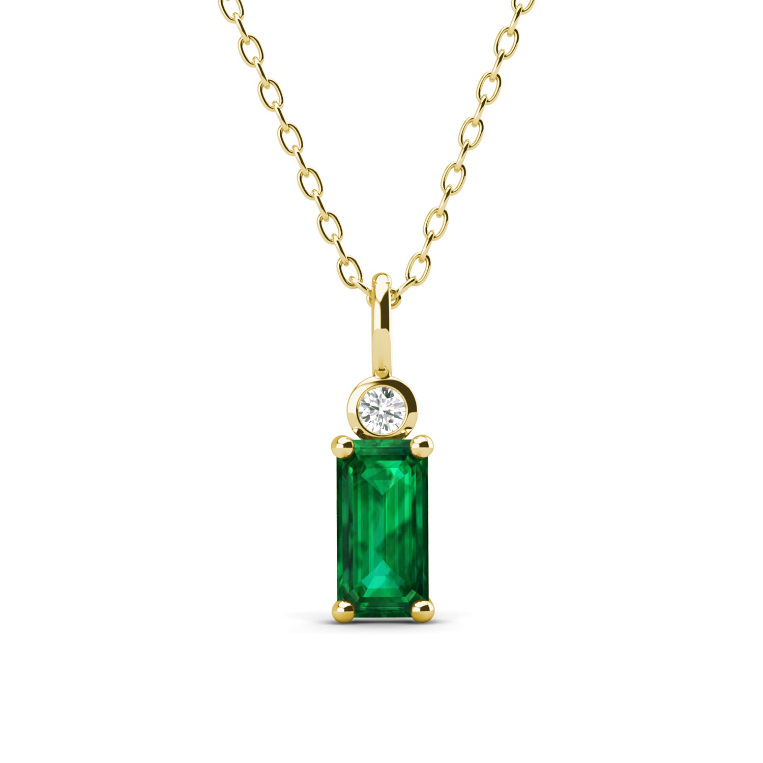 Kette 925 Silber Smaragd
