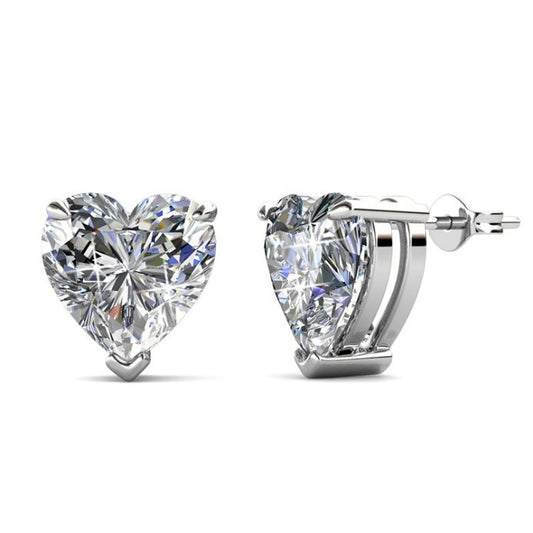 Silberohrstecker "heart"